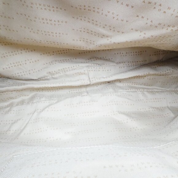 Anya Hindmarch for Target Black Faux Leather Shoulder Bag As-Is - Picture 7 of 11